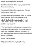 You are beautiful Gospel Tract (25)